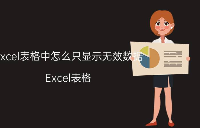 excel表格中怎么只显示无效数据 Excel表格